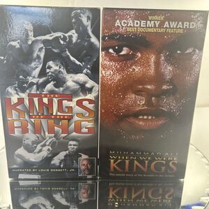 Lot Of 2 When We Were Kings Muhammad Ali Documentary VHS, Kings Of The Ring 1995